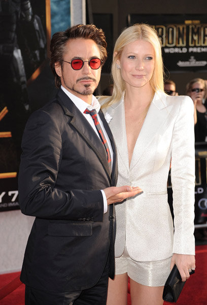 Robert Downey Jr. i Gwyneth Paltrow podczas światowej premiery 